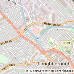 Map of Loughborough, Leicestershire