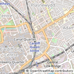Map of Cardiff, East Sussex