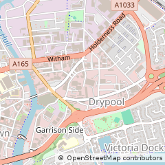 Map of Hull, East Yorkshire