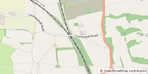 Map of Courteenhall, Northampton
