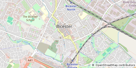 Map of Bicester, Oxfordshire