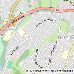 Map of Cardiff