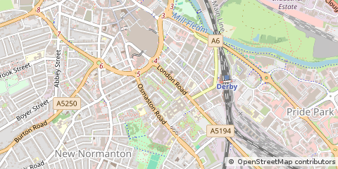 Map of Derby