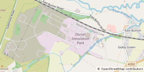 Map of Dorchester, Dorset