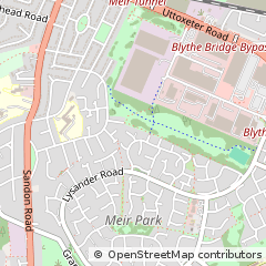 Map of Stoke-on-Trent, Staffordshire