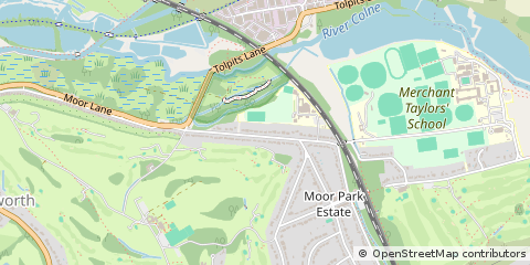 Map of Rickmansworth, Hertfordshire