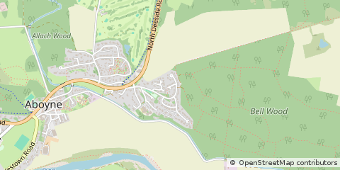 Map of Aboyne, Aberdeenshire