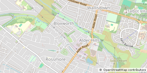 Map of Poole, Dorset