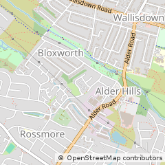 Map of Poole, Dorset