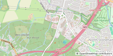 Map of Eastleigh, Hampshire