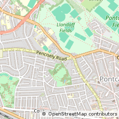 Map of Cardiff