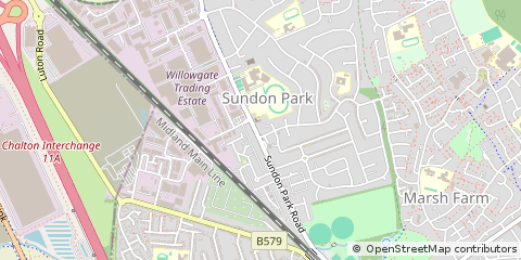 Map of Luton, Bedfordshire