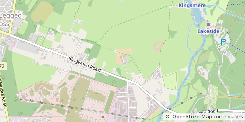 Map of Wimborne, Dorset