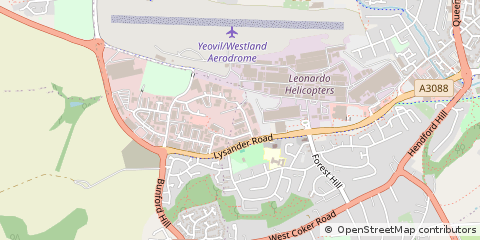 Map of Yeovil, Somerset