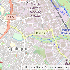 Map of Exeter, Devon