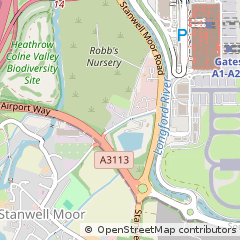 Map of Staines, Middlesex