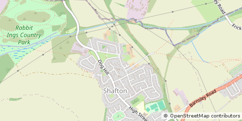 Map of Barnsley, Yorkshire