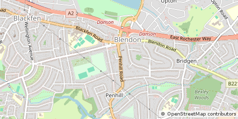 Map of Bexley