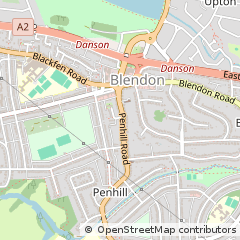 Map of Bexley