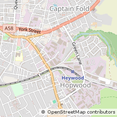 Map of Heywood, Lancs