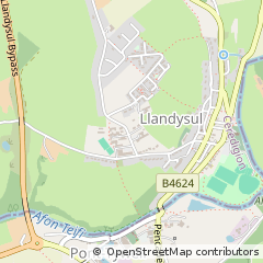 Map of Llandysul