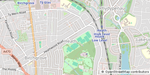 Map of Cardiff