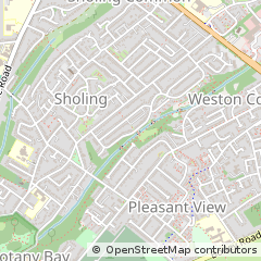 Map of Sholing, Southampton