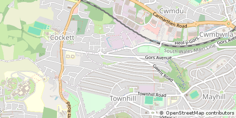 Map of Swansea