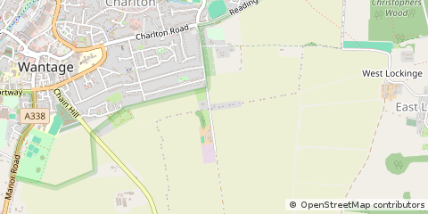 Map of Wantage, Oxfordshire