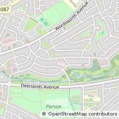 Map of Sheffield, South Yorkshire