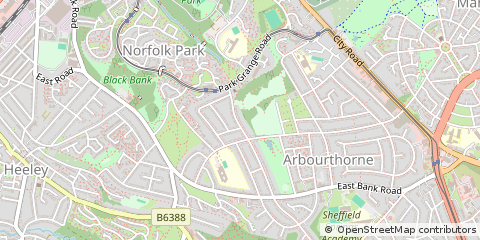 Map of Sheffield