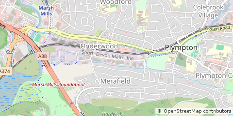 Map of Plymouth, Devon