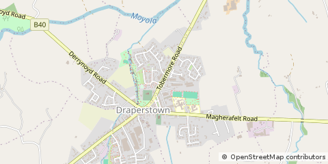 Map of Magherafelt, County Londonderry
