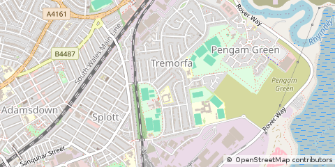 Map of Cardiff