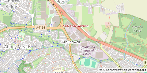 Map of Swindon, Wiltshire
