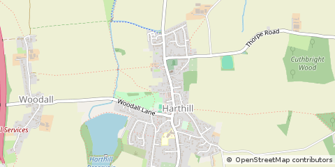 Map of Sheffield, South Yorkshire