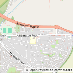 Map of Rainworth, Nottingham