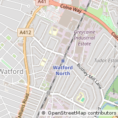 Map of Watford, Buckinghamshire