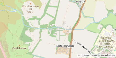 Map of Penicuik, Midlothian