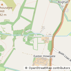 Map of Penicuik, Midlothian