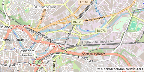 Map of Sheffield
