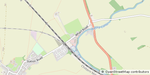 Map of Southam, Warwickshire