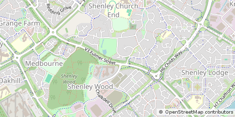 Map of Milton Keynes