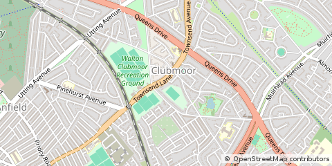 Map of Liverpool, Merseyside