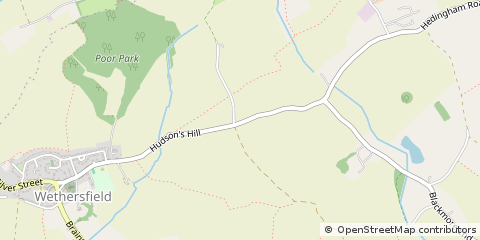 Map of Braintree, Essex