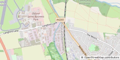 Map of Kidlington, Oxfordshire