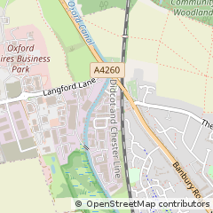 Map of Kidlington, Oxfordshire