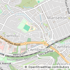 Map of Swansea