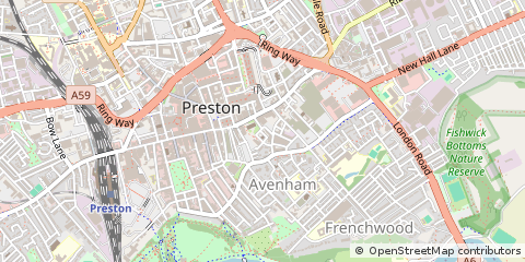 Map of Preston
