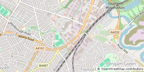 Map of Cardiff